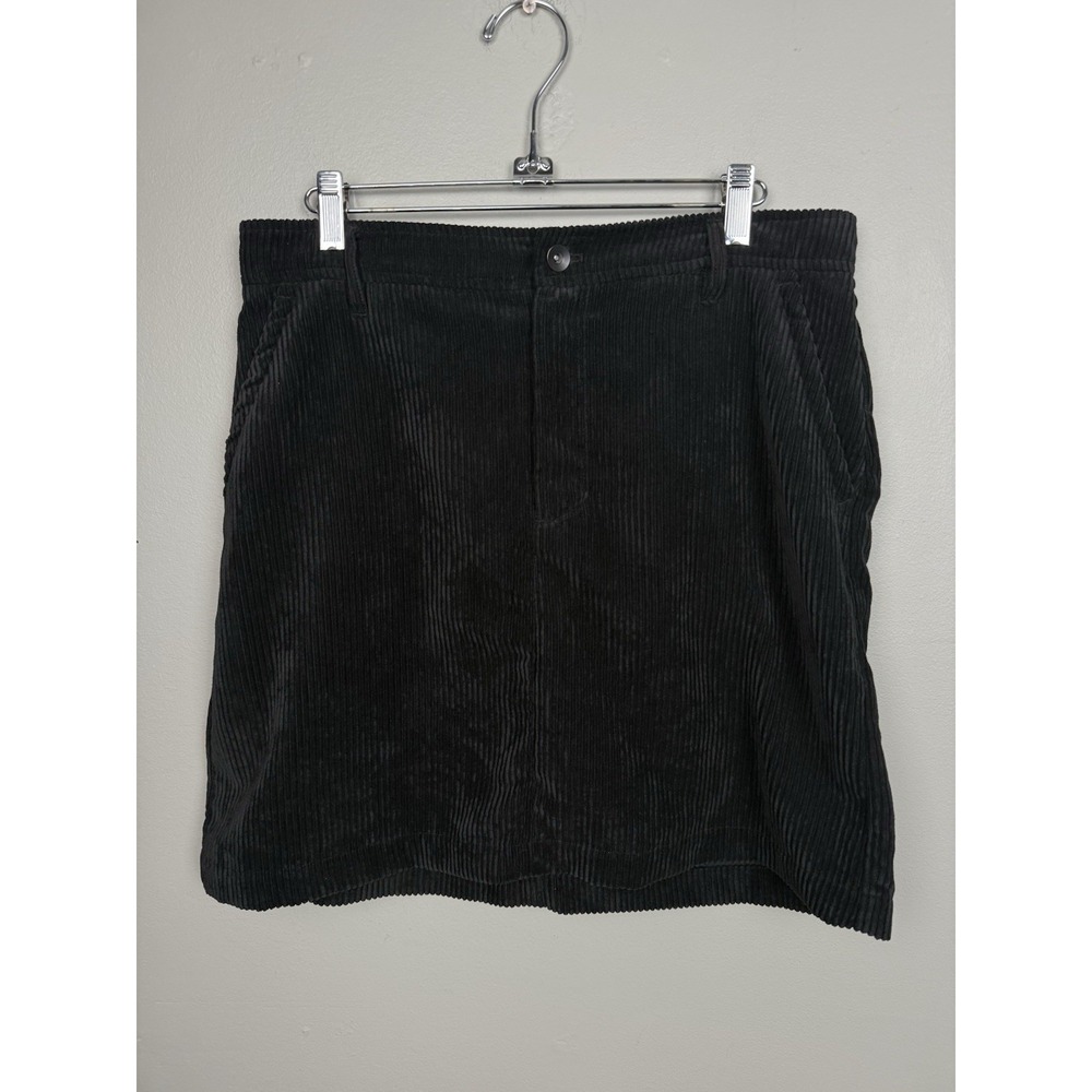 Banana Republic Black‎ Corduroy Mini Skirt Women's 6 Academia Preppy Retro Y2K